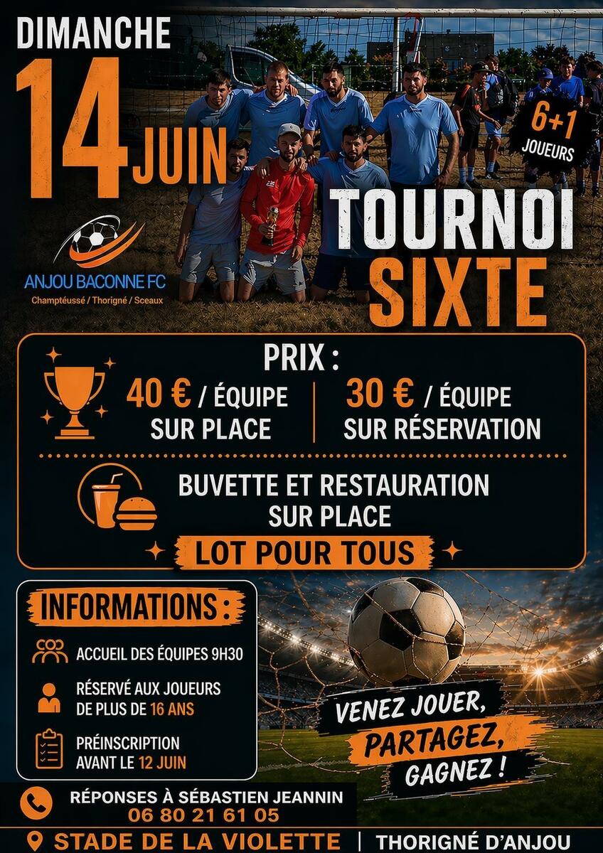 Tournoi de sixte le dimanche 14 juin