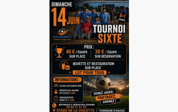 Tournoi de sixte le dimanche 14 juin