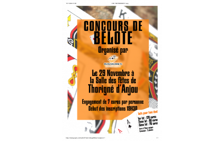 Concours de Belote